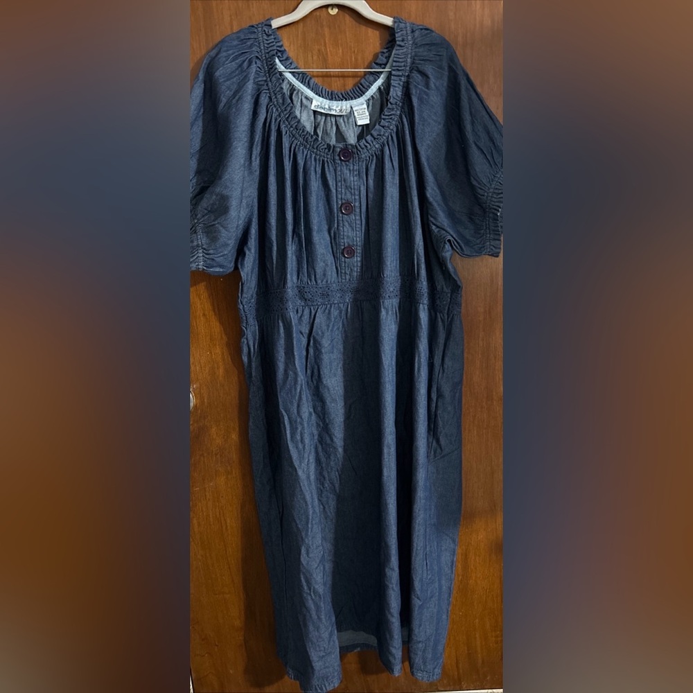 Women's Denim 24/7 Denim Dress Size 28W New